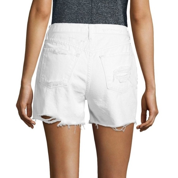 J Brand Ivy white distressed short - run big - Picture 2 of 9